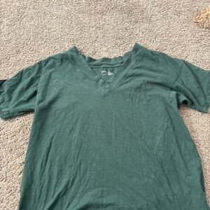Aerie Olive V-Neck Top